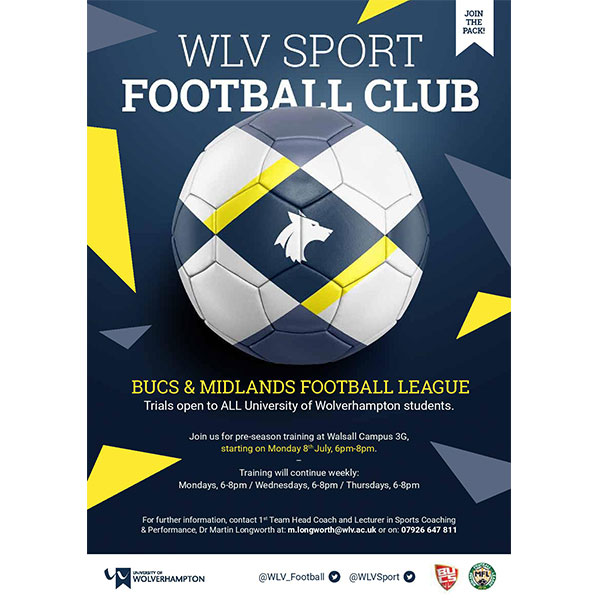 WLV Football Club - pre-season training starts 8 July