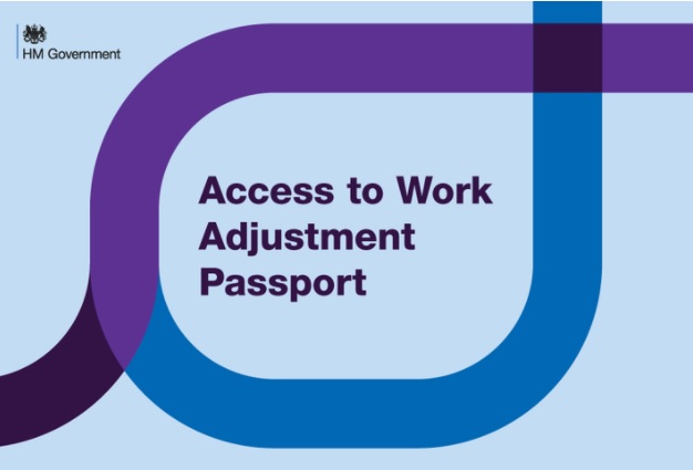 Access to work adjustment passport logo