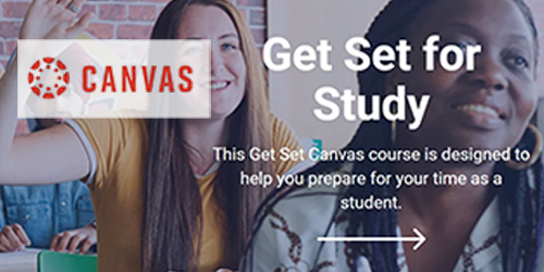 The Get Set Canvas course is designed to help you prepare for your time as a student