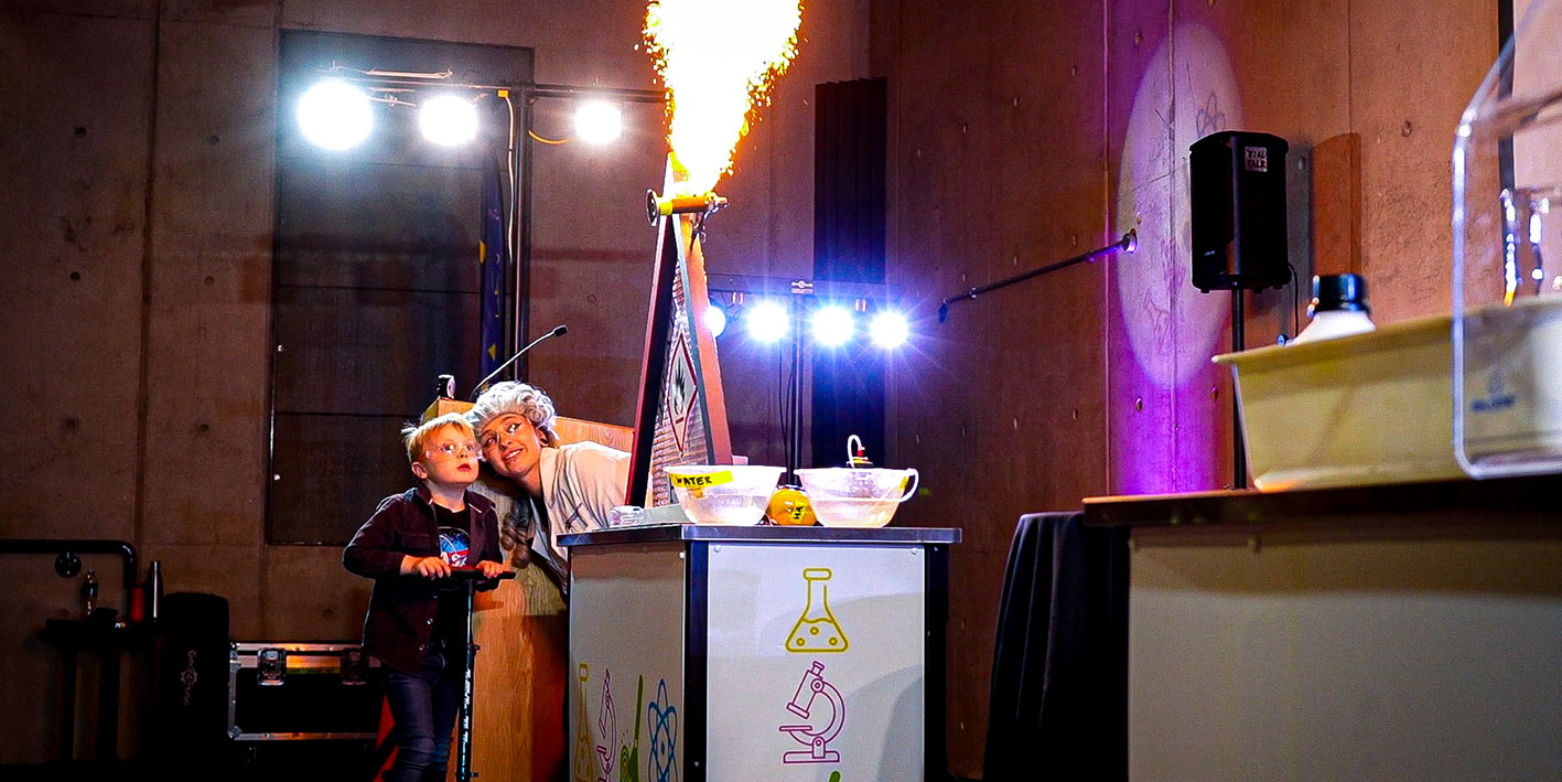 Members of the STEM team attend an outreach event at RAF Museum Midlands