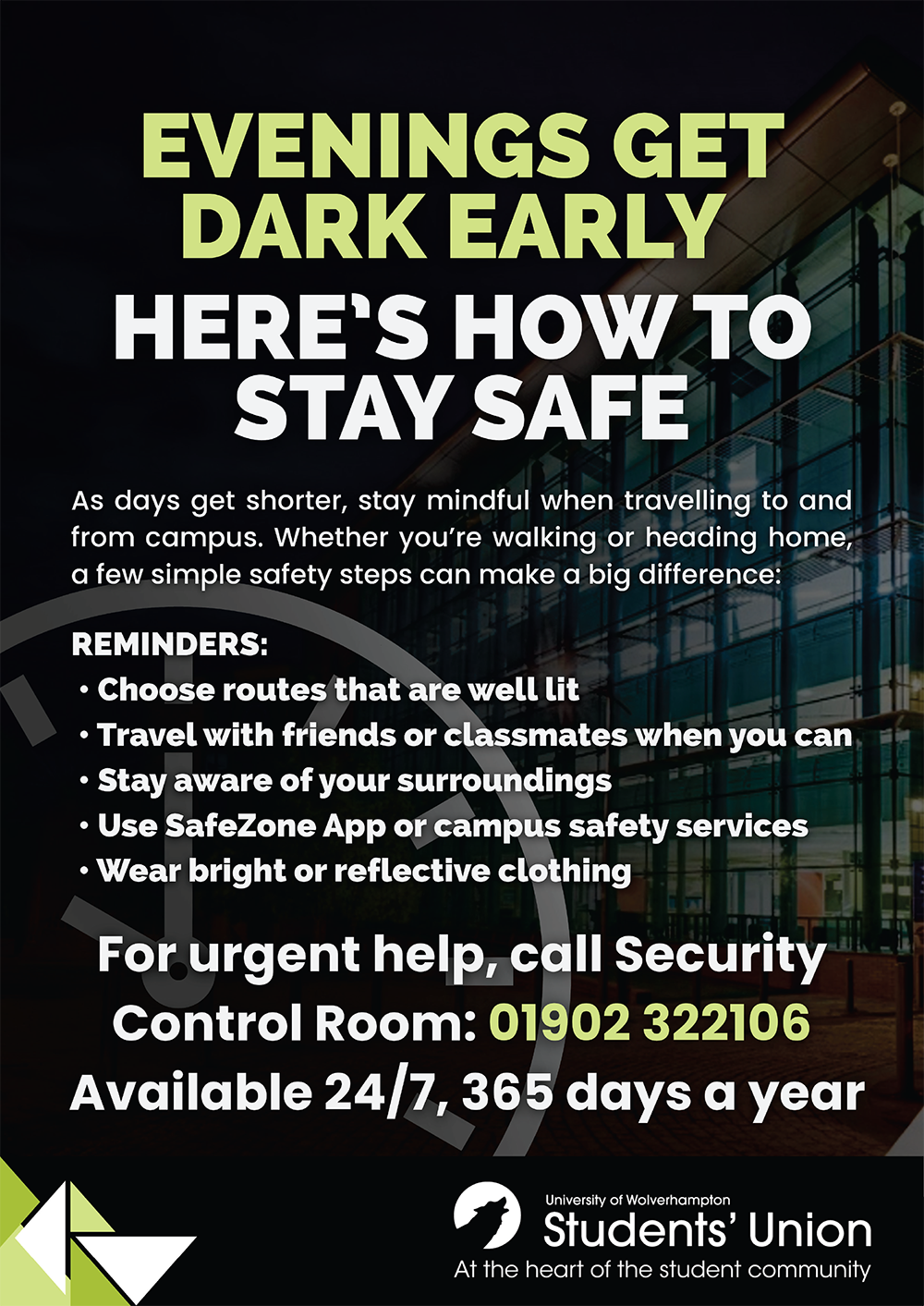 Staying Safe SU poster