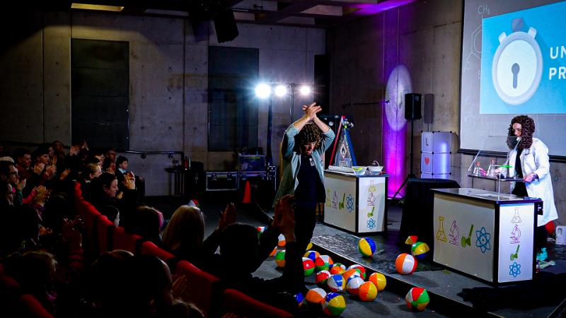 Members of the STEM team attend an outreach event at RAF Museum Midlands
