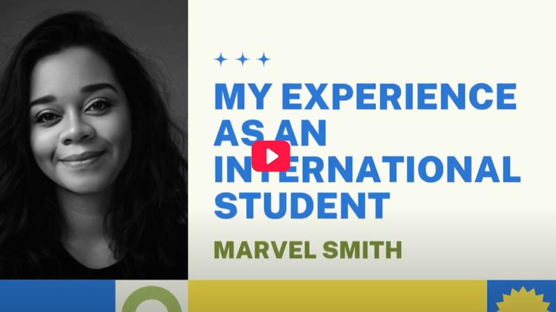 Marvel Smith video: my experiences as an international student