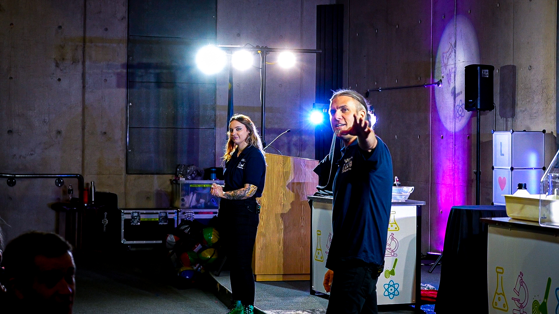 Members of the STEM team attend an outreach event at RAF Museum Midlands