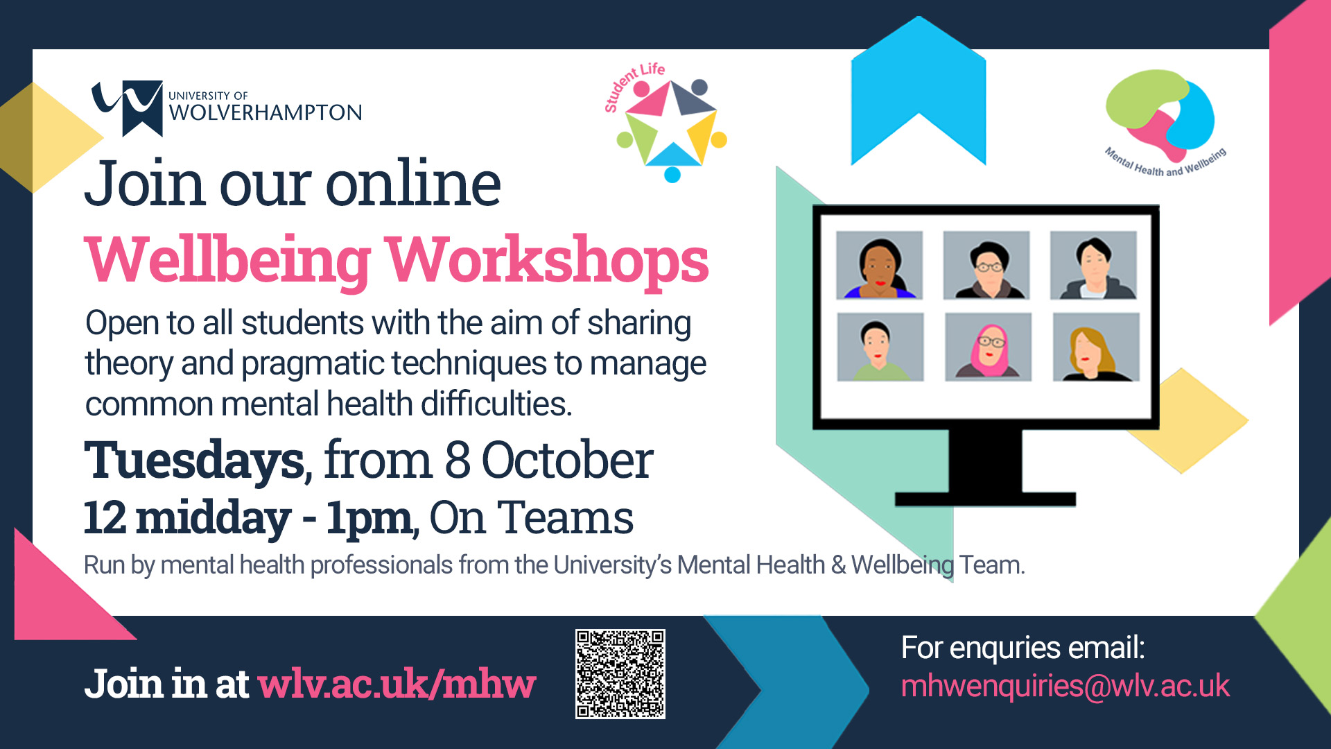 Wellbeing Workshops Semester 1 2024