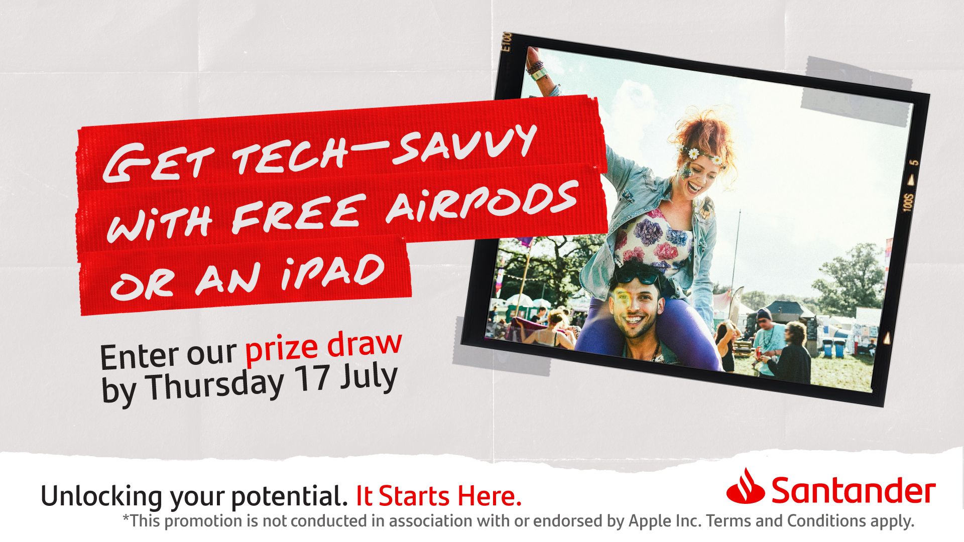 Get Tech-savvy with free Airpods or an iPad - enter four prize draw by Thurs 17 July