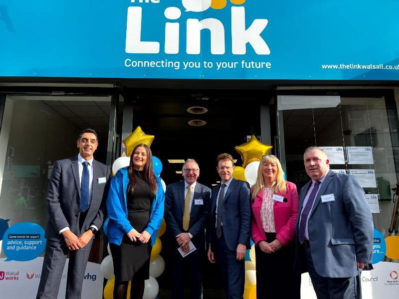 A group of stakeholders at the launch of Walsall's The Link Hub