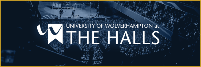 A Graphic of the University of Wolverhampton at The Halls