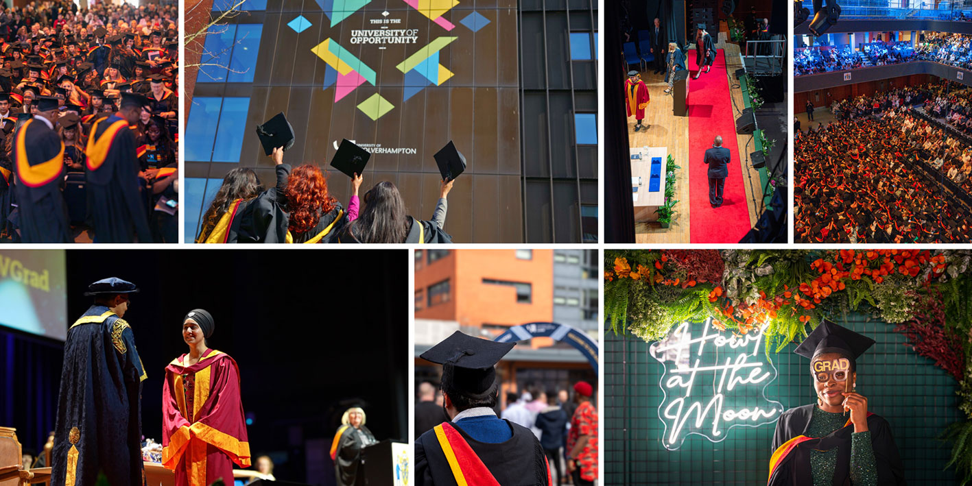 A montage of graduation images Class of 2023