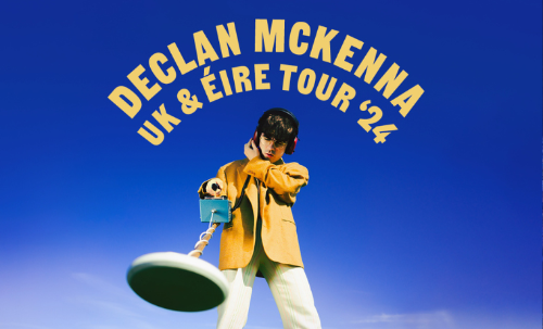 A promotional graphic of Declan McKenna
