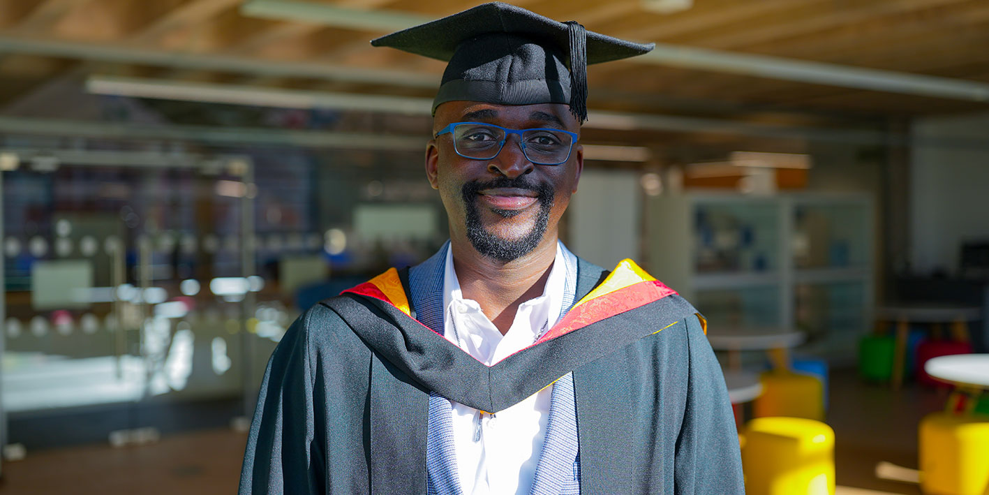 Portrait of graduate Akinyemi Arabambi