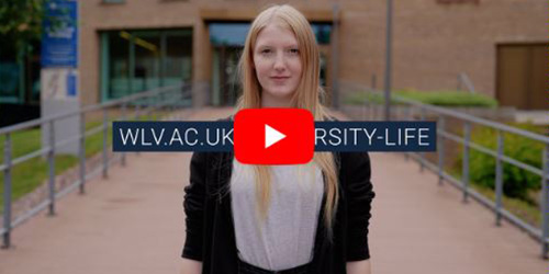 IT essentials video thumbnail - female student in front of university buildings