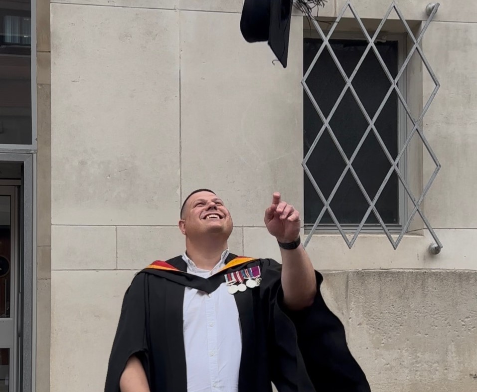 CLASS OF 2025: Military veteran and mature student graduates with First Class Honours