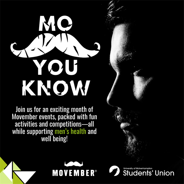 Movember graphic Students' Union