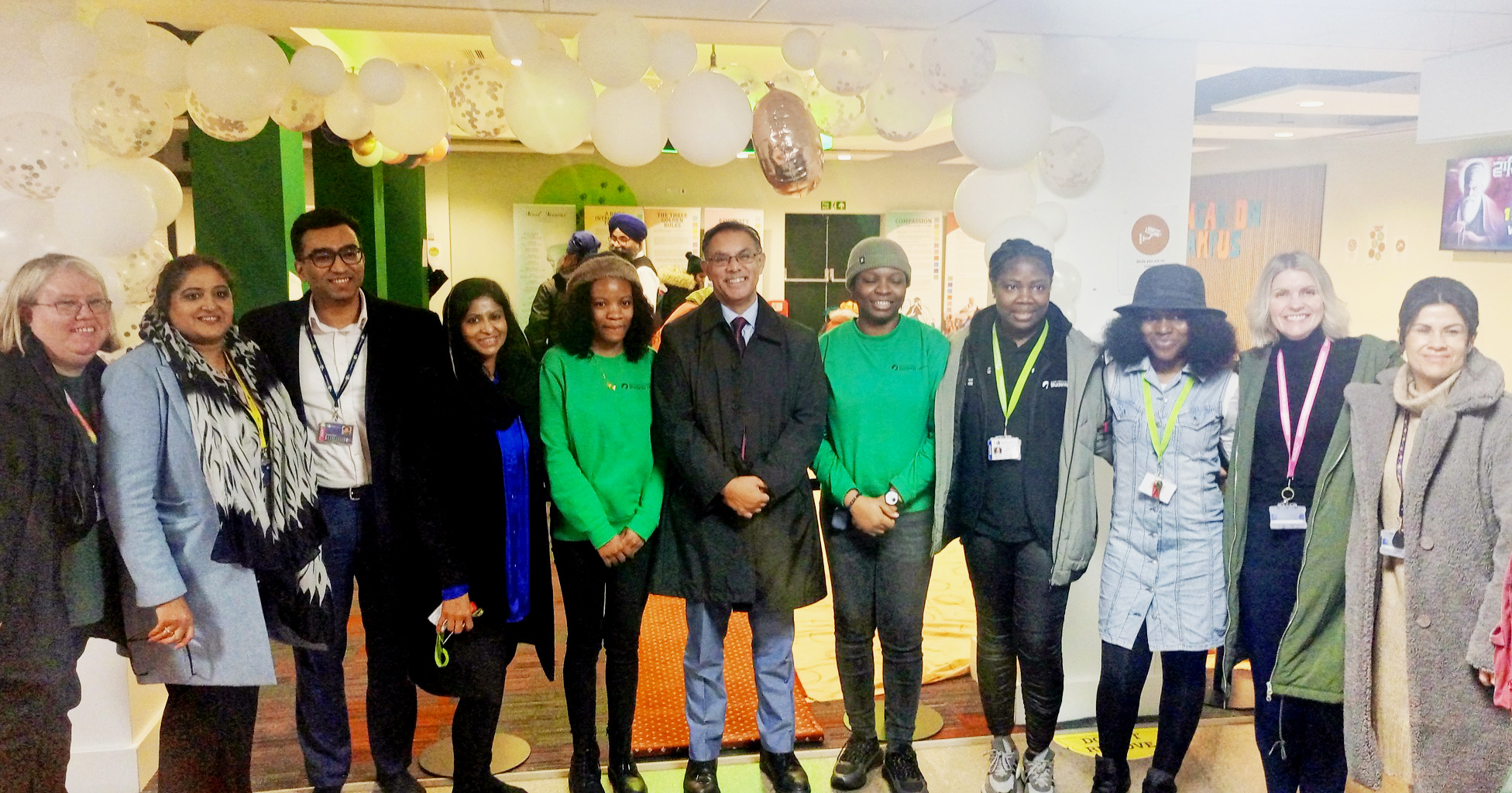 SU team with VC and Pro VC at the Langar on Campus event