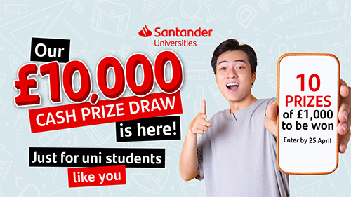 Santander Universities giveaway April 2024