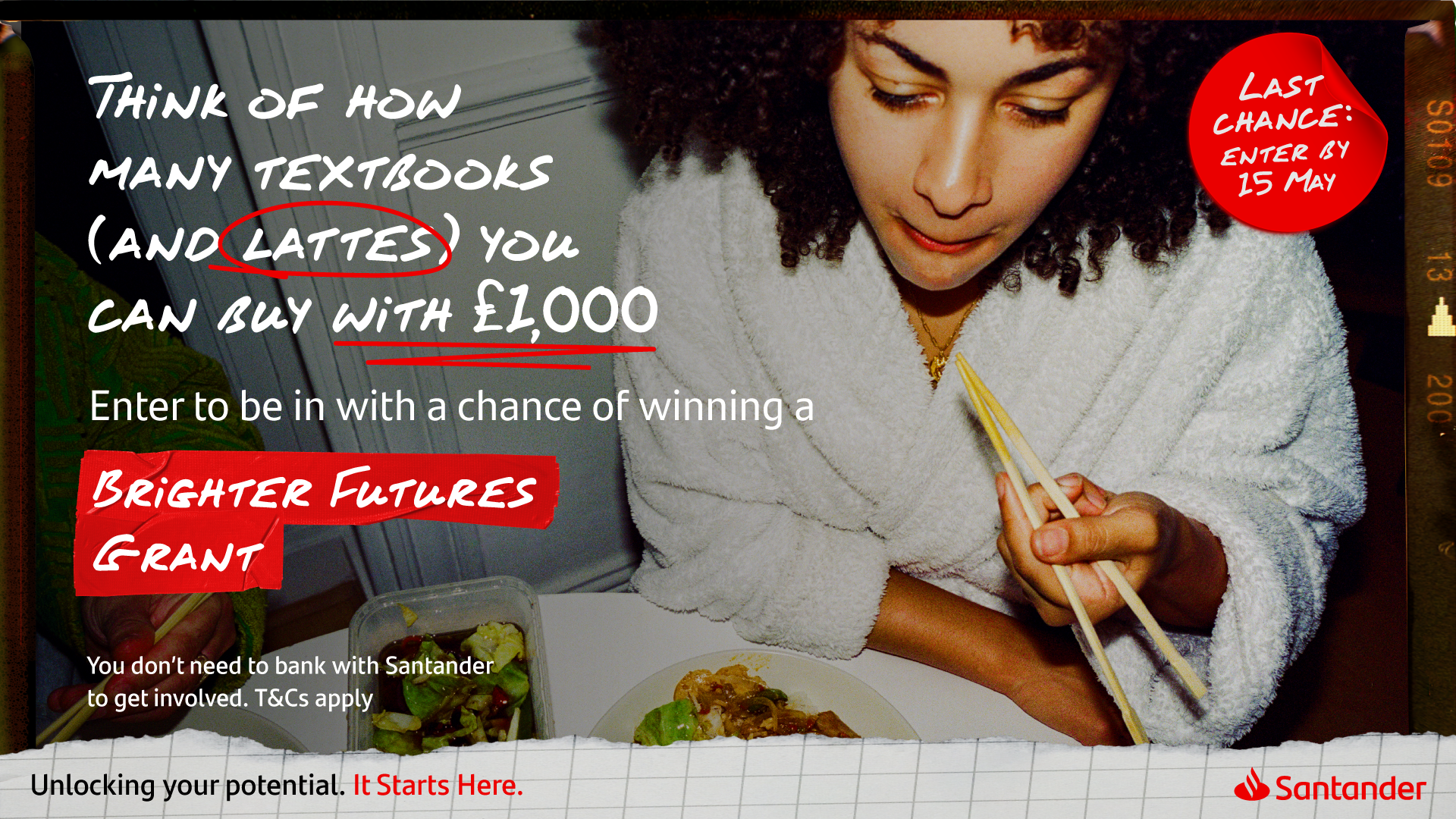 Santander BFG last chance to win graphic