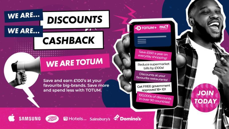 Totum discounts cashback student card