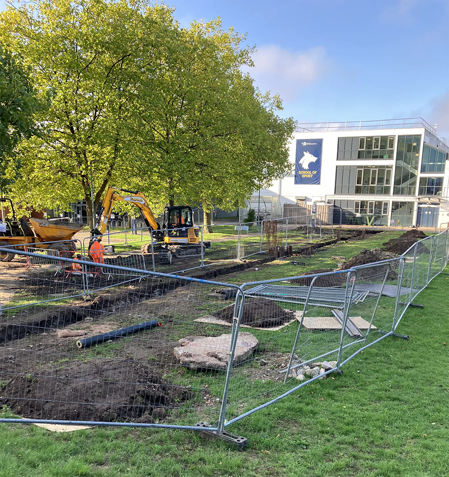 Walsall Campus transformation site work in progress