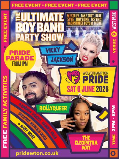 Wolverhampton Pride event poster 2026