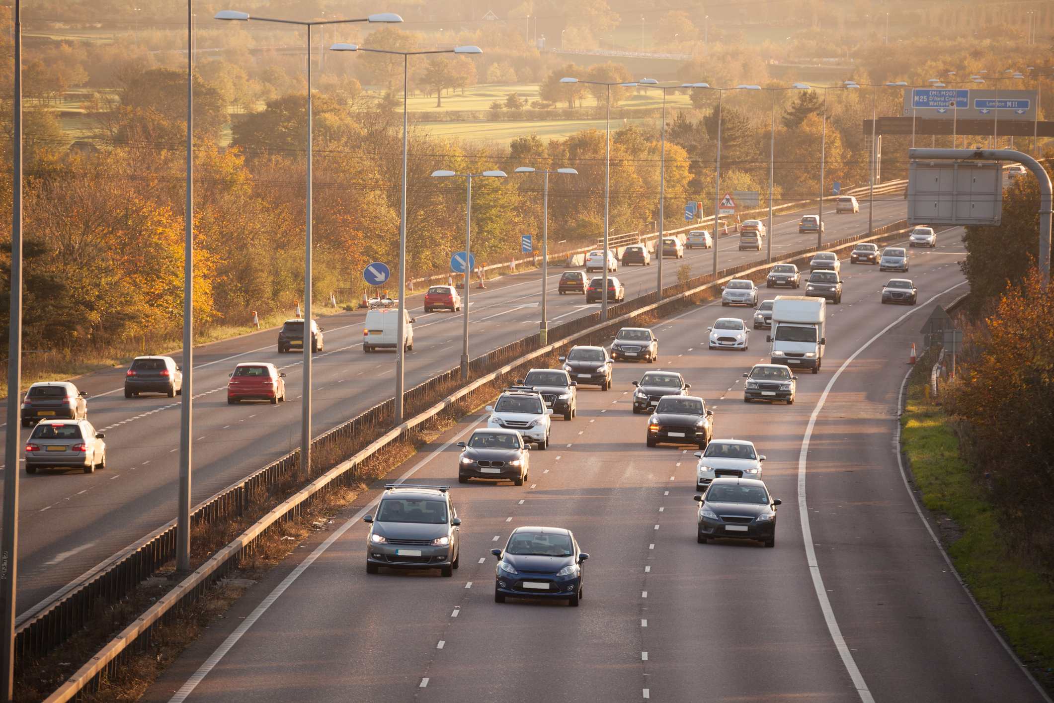 Photograph of a British motorway
