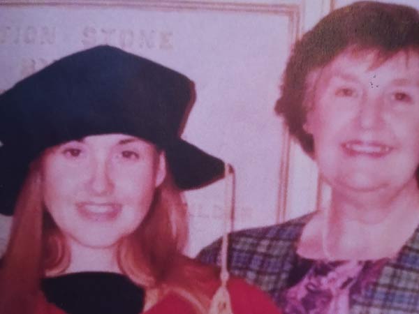 Photograph of Debra Cureton in her graduation cap