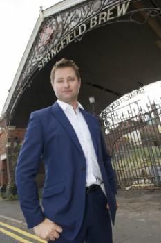 George Clarke visiting the university's Springfield campus