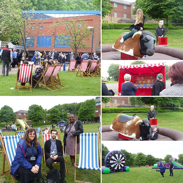 Montage from student and staff party