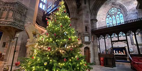 Carol Service Christmas tree St Peter's church