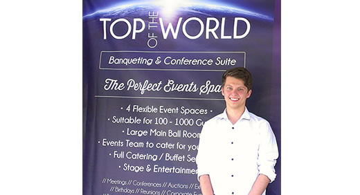 Adam Checkley at top of the world