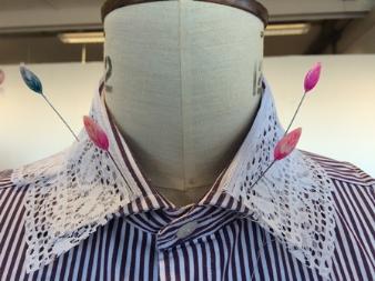 Fashion & Textiles students upcycle men's shirts to create new outfits