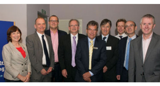 Professor Linda Lang, Professor Geoff Layer and Dr Mark Britnell, with the speakers and expert panel from the Commissioning Masterclass.