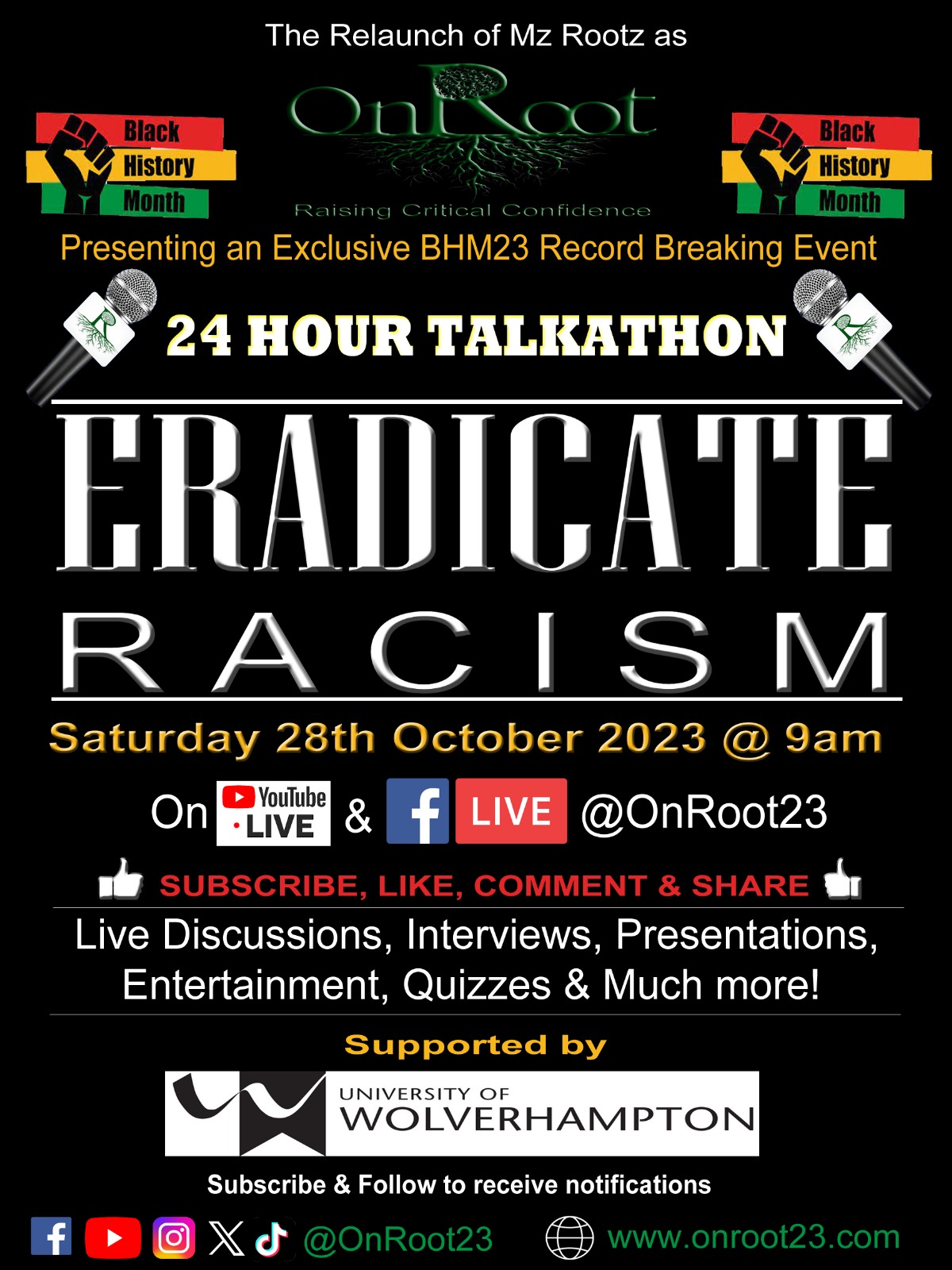 Eradicate racism BHM 2023