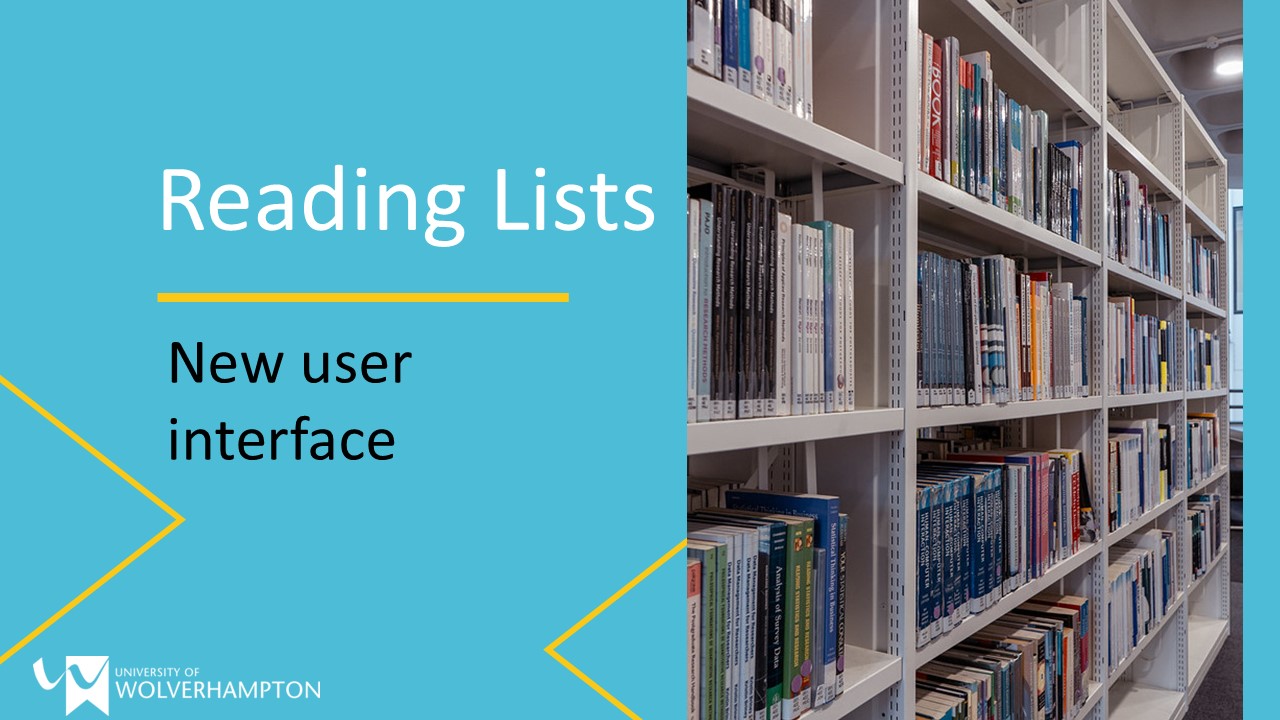 Reading Lists new and improved user interface