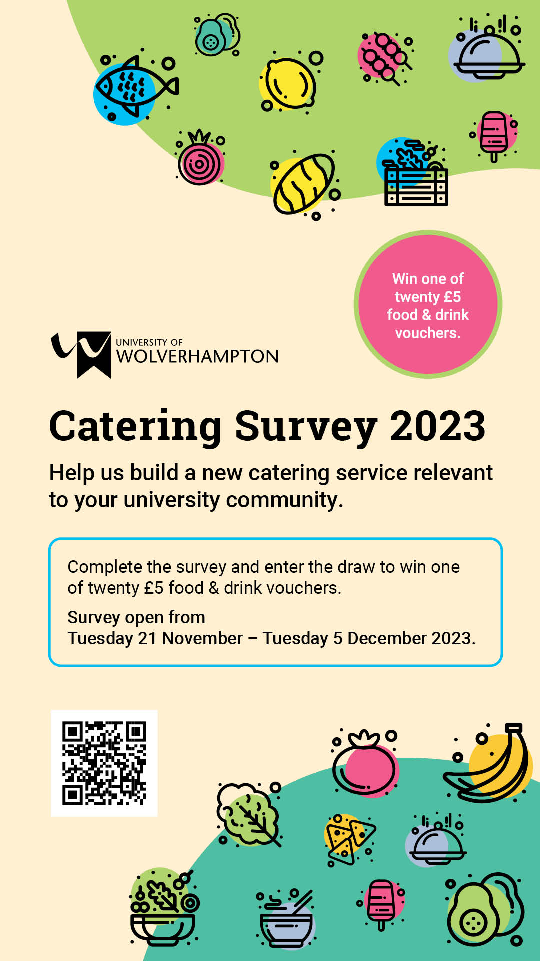 Catering survey poster