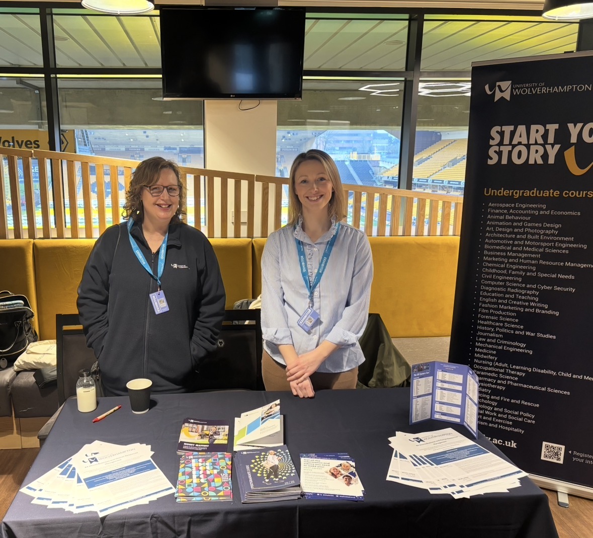 two staff members