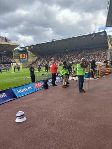 wolves pitchside photo