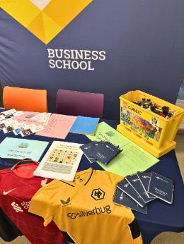 business stand at open day