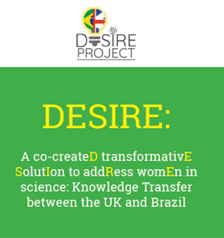 Graphic displaying the full title and logo for the DESIRE project