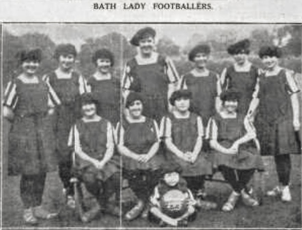 Bath Ladies FC -Guess which player had the nickname ‘Tiny’? (Source: British Newspaper Archive)
