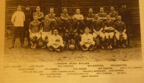 London Irish Rifles football team