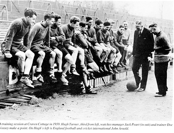 Manager Jack Peart at Fulham Training session