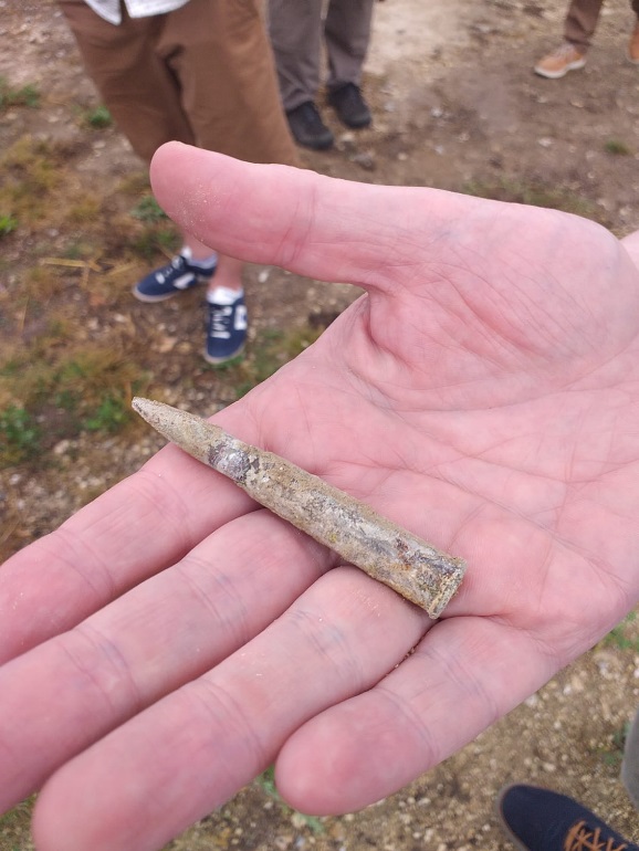 Unexploded WW1 bullet