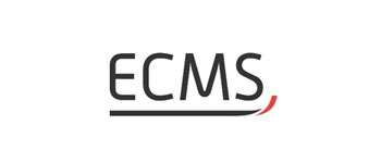 Logo for the Elite Centre for Manufacturing Skills, with the underlined black ECMS text and a red highlight