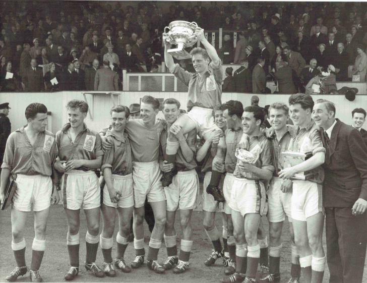 Army Cup Final Winners (black and white photos)