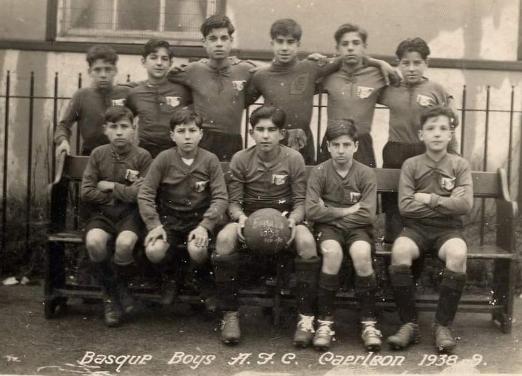 A photo of the Basque Boys A.F.C 1938 football team