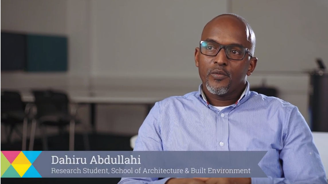 Dahiru Abdullahi, Research Student, School of Architecture & Built Environment