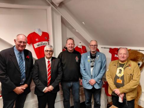 The team at Football, Remembrance and Commemoration 2025 standing together for a group photo