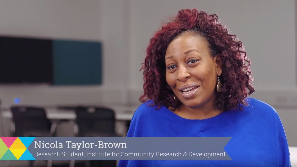 Nicola Taylor-Brown, Research Student, Institute for Community Research & Development