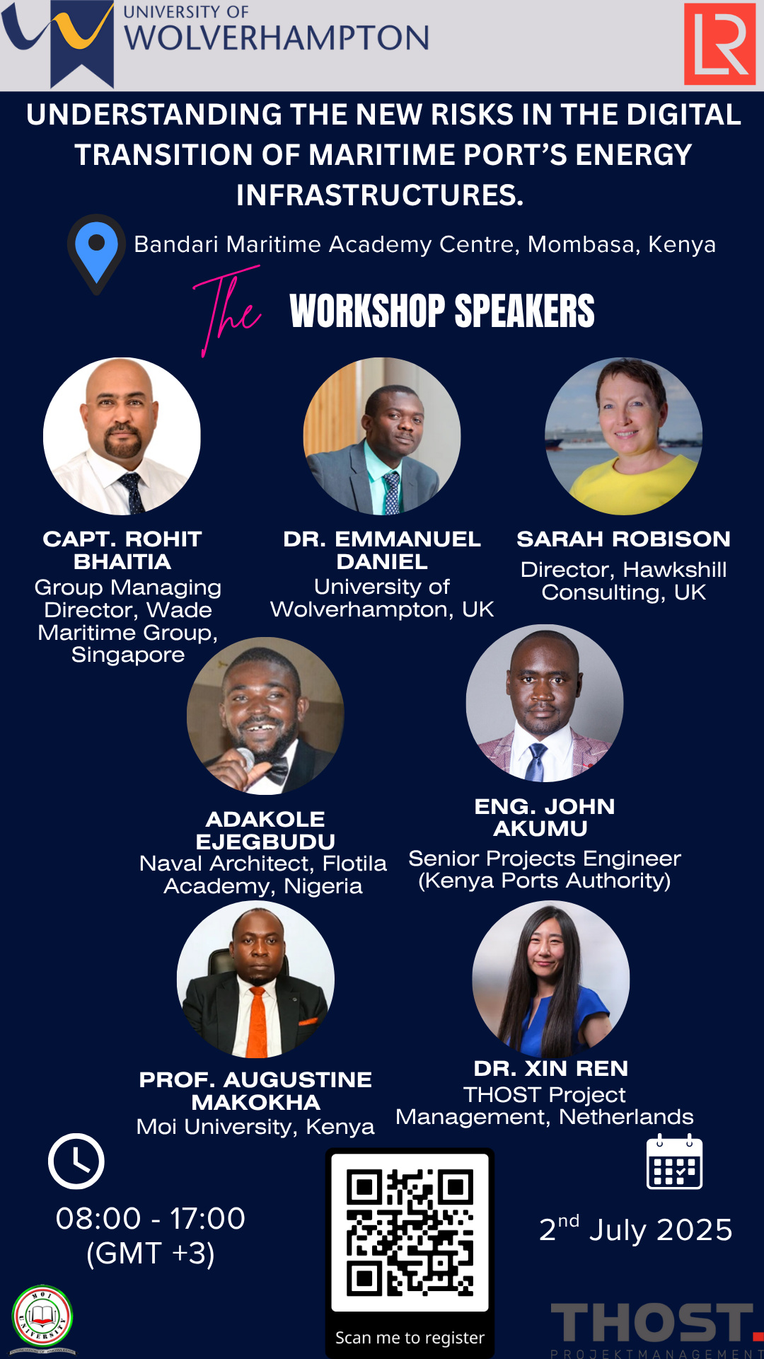 Flyer for workshop held in Mombasa, Kenya, on July 2nd 2025 from 8am-5pm GMT+3